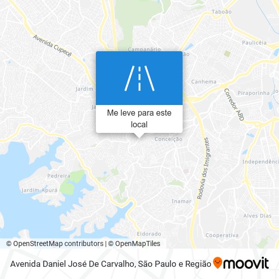 Avenida Daniel José De Carvalho mapa