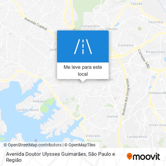 Avenida Doutor Ulysses Guimarães mapa