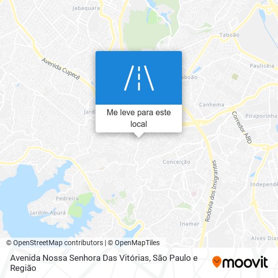 Avenida Nossa Senhora Das Vitórias mapa