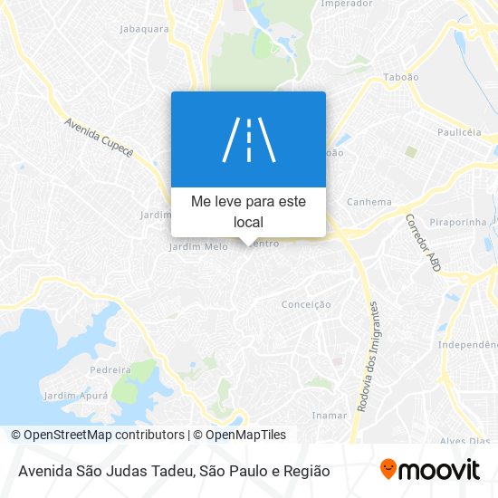 Avenida São Judas Tadeu mapa
