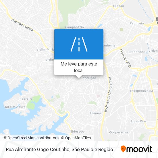 Rua Almirante Gago Coutinho mapa