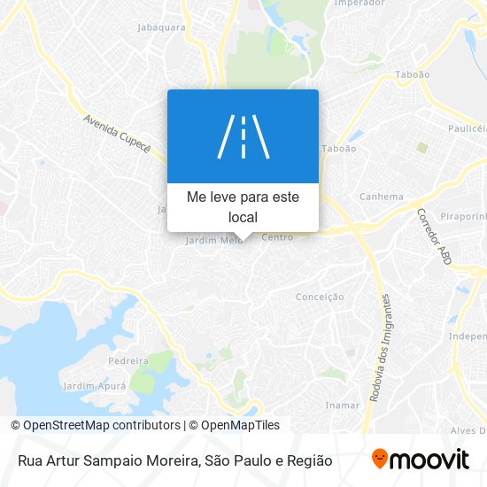 Rua Artur Sampaio Moreira mapa