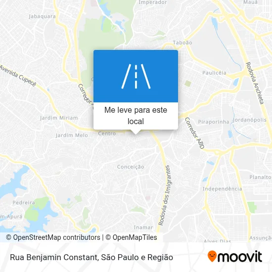 Rua Benjamin Constant mapa