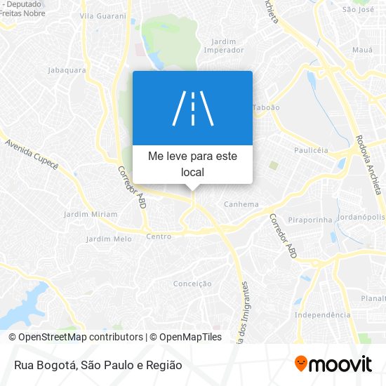 Rua Bogotá mapa