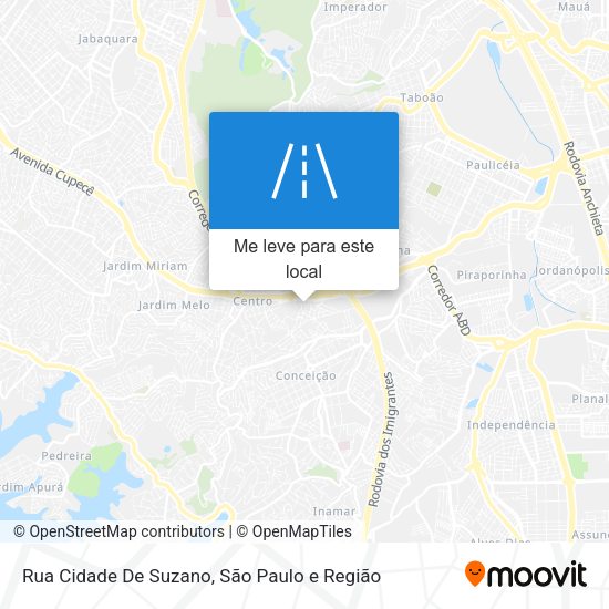 Rua Cidade De Suzano mapa
