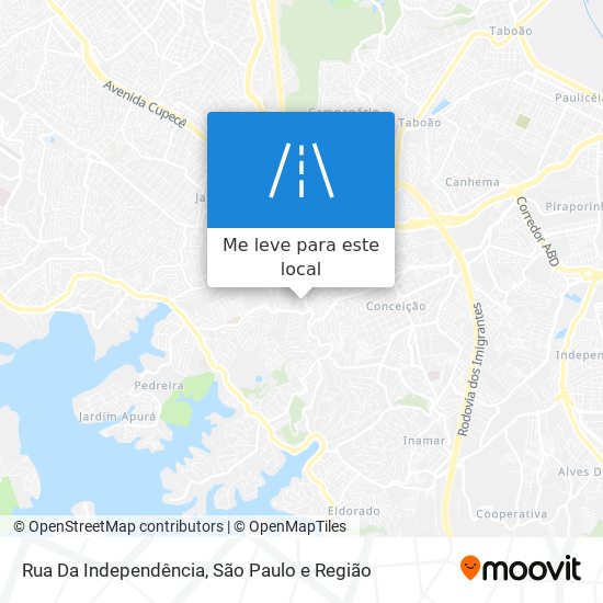 Rua Da Independência mapa