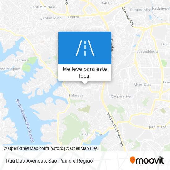 Rua Das Avencas mapa