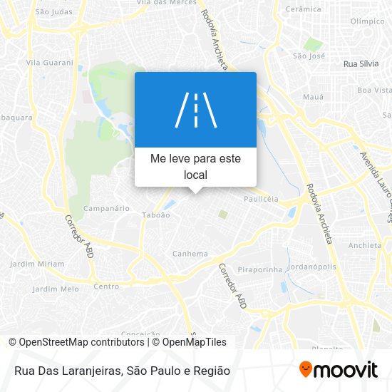 Rua Das Laranjeiras mapa
