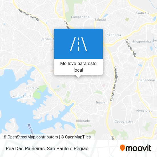 Rua Das Paineiras mapa