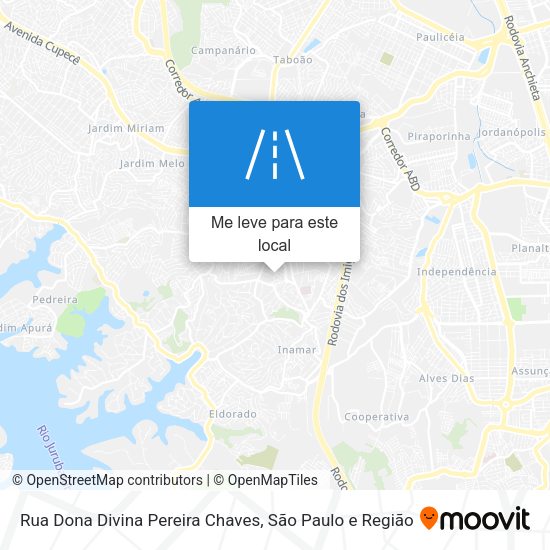 Rua Dona Divina Pereira Chaves mapa
