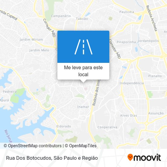 Rua Dos Botocudos mapa