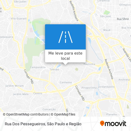 Rua Dos Pessegueiros mapa