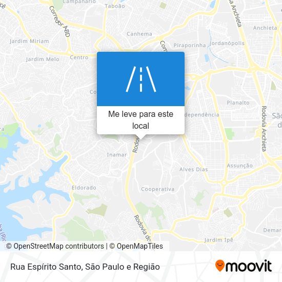 Rua Espírito Santo mapa