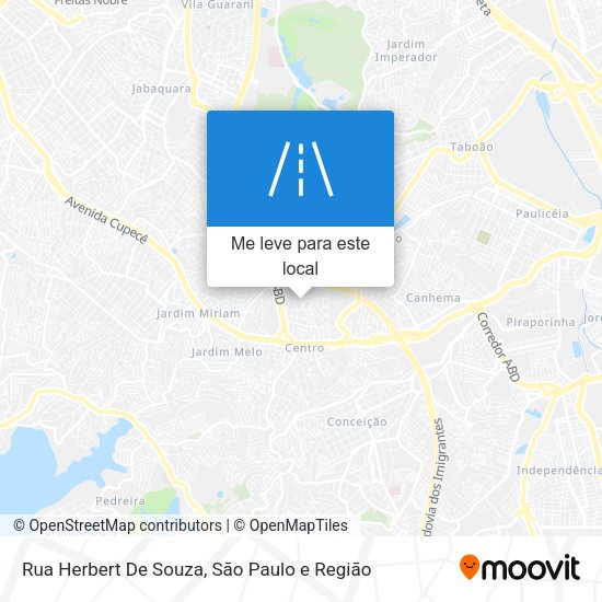 Rua Herbert De Souza mapa