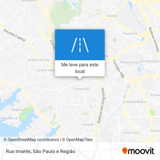 Rua Imarés mapa