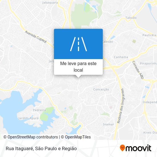 Rua Itaguaré mapa