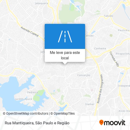 Rua Mantiqueira mapa