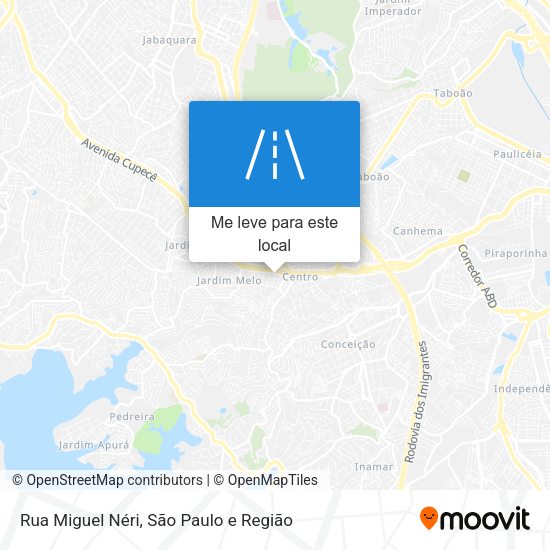 Rua Miguel Néri mapa
