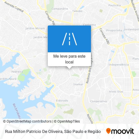 Rua Milton Patrício De Oliveira mapa