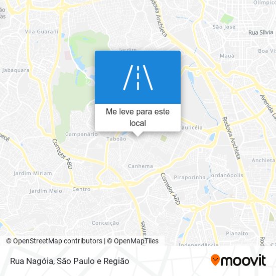 Rua Nagóia mapa