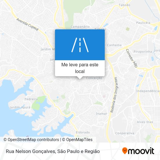 Rua Nelson Gonçalves mapa