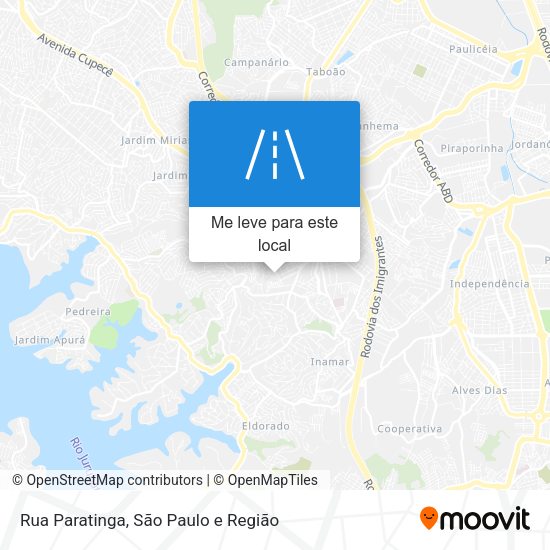 Rua Paratinga mapa