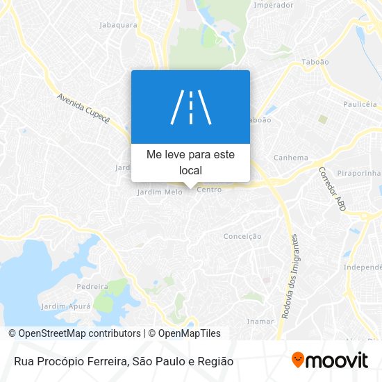 Rua Procópio Ferreira mapa