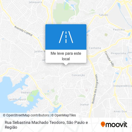 Rua Sebastina Machado Teodoro mapa