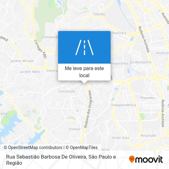 Rua Sebastião Barbosa De Oliveira mapa