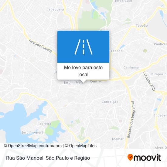 Rua São Manoel mapa