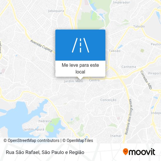 Rua São Rafael mapa