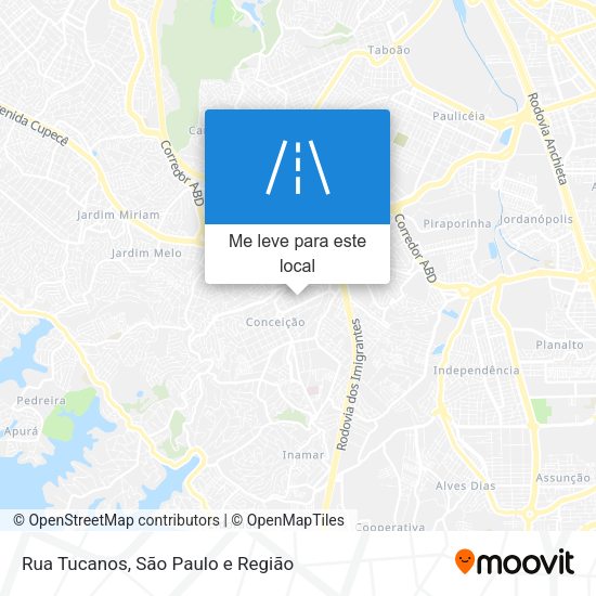 Rua Tucanos mapa