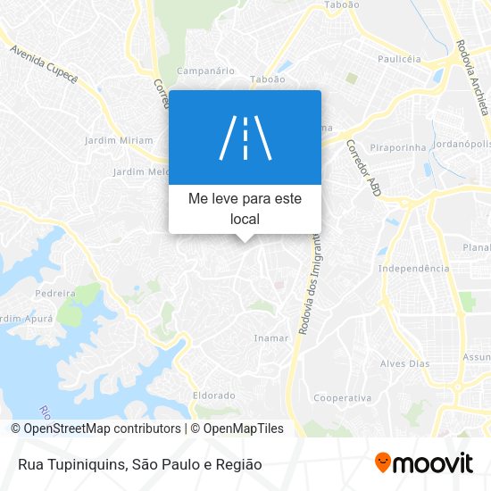 Rua Tupiniquins mapa