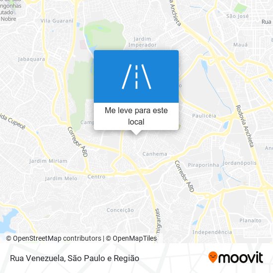 Rua Venezuela mapa