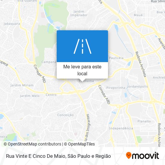 Rua Vinte E Cinco De Maio mapa