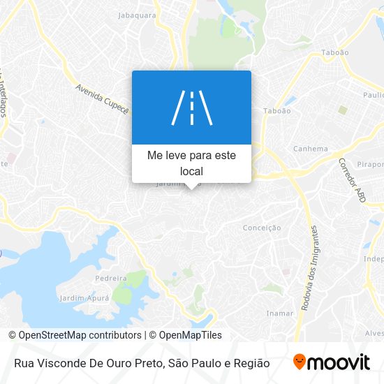 Rua Visconde De Ouro Preto mapa