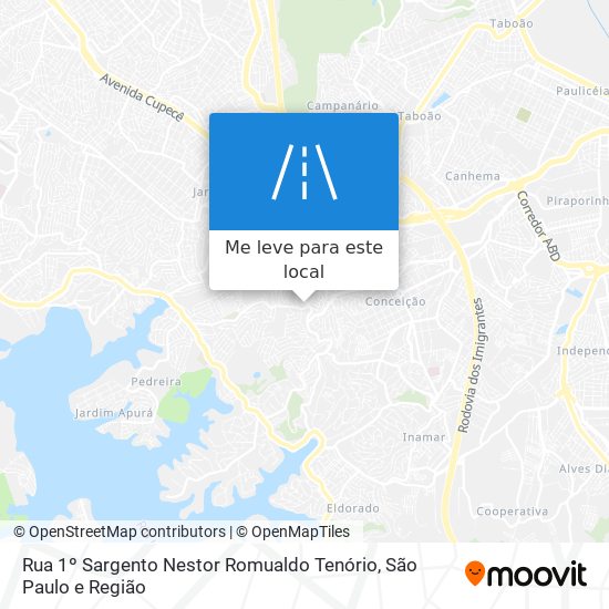 Rua 1º Sargento Nestor Romualdo Tenório mapa