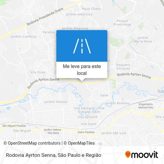 Rodovia Ayrton Senna mapa