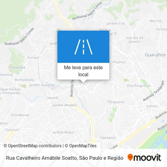 Rua Cavalheiro Amábile Soatto mapa