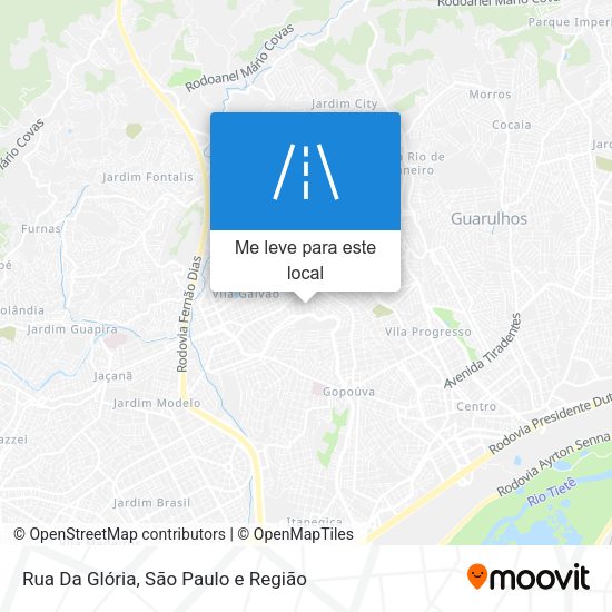 Rua Da Glória mapa