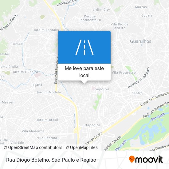 Rua Diogo Botelho mapa