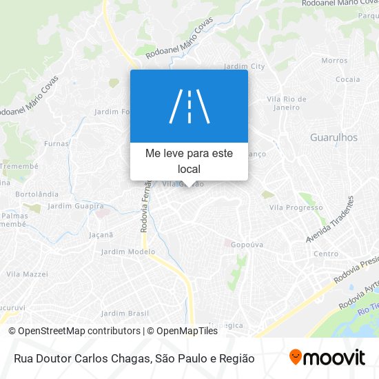 Rua Doutor Carlos Chagas mapa