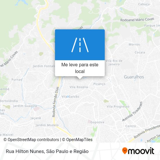 Rua Hilton Nunes mapa