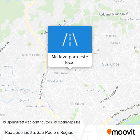 Rua José Liotta mapa