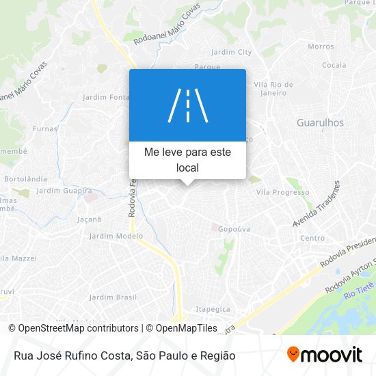 Rua José Rufino Costa mapa