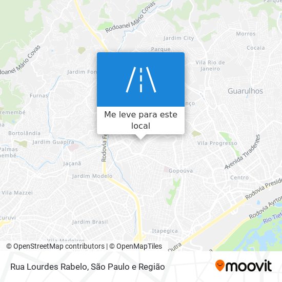 Rua Lourdes Rabelo mapa