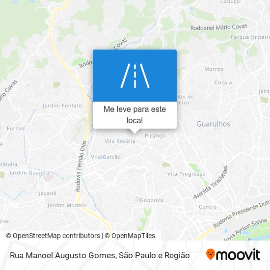 Rua Manoel Augusto Gomes mapa