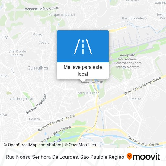 Rua Nossa Senhora De Lourdes mapa