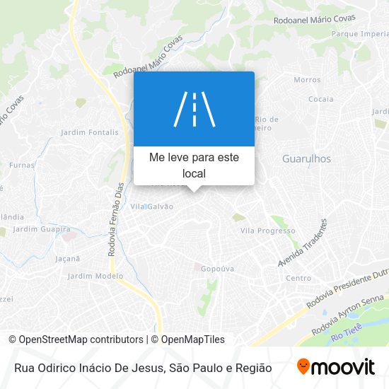 Rua Odirico Inácio De Jesus mapa