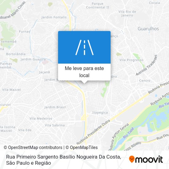 Rua Primeiro Sargento Basílio Nogueira Da Costa mapa